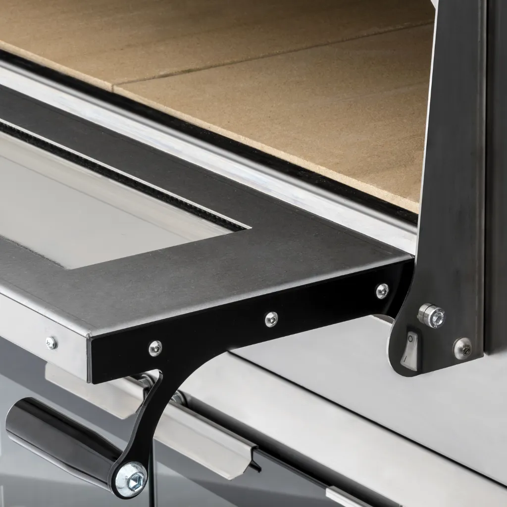 HORNO PARA PIZZA Y PAN ELECTRICO TRAYS-GLASS6L 220V/60/3F 123x84 4 BANDEJAS 6 PIZZAS