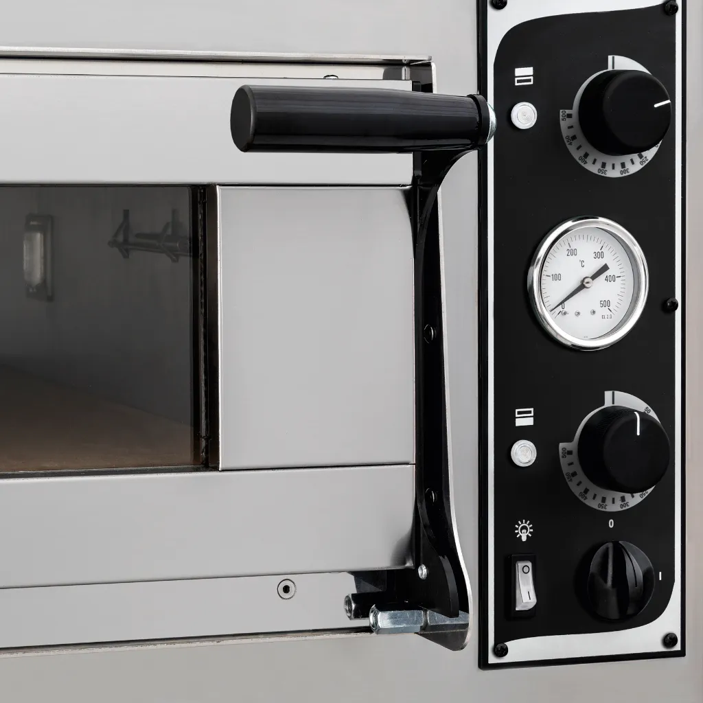 HORNO PARA PIZZA Y PAN ELECTRICO TRAYS-GLASS6L 220V/60/3F 123x84 4 BANDEJAS 6 PIZZAS