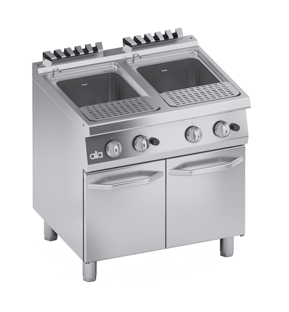 COCEDOR DE PASTA DOBLE A GAS K7GCPP10+8*K26029 2 TANQUES 24+24LT