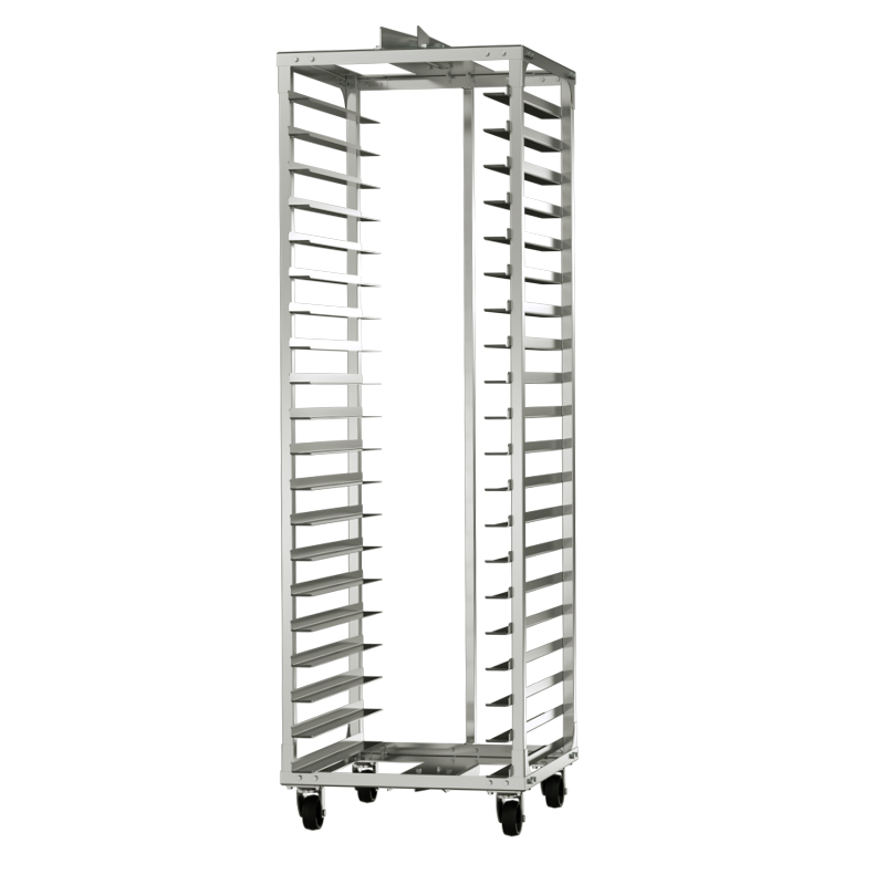 CARRO HORNO ROTATORIO INOX C-H20-A2/1-20/92X66 40 BANDEJAS 66x46