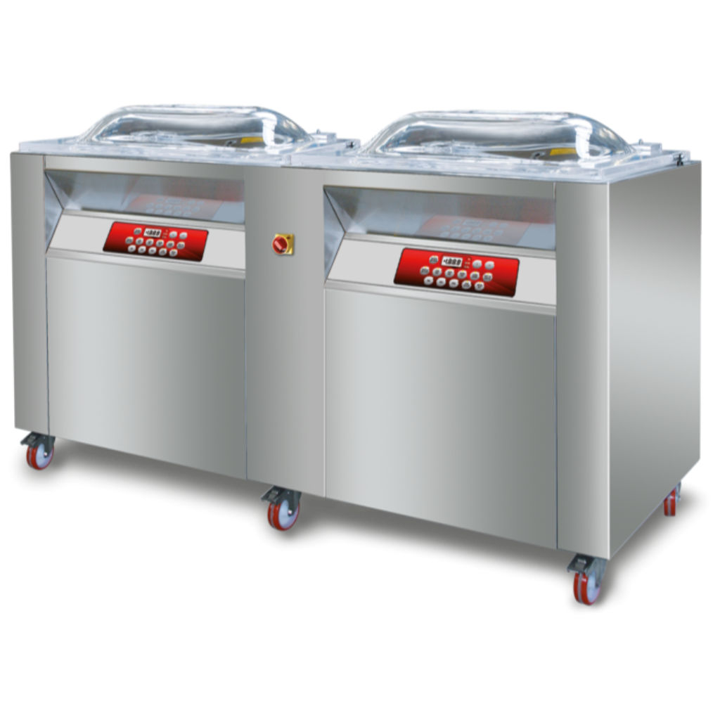 EMPACADORA AL VACIO DE DOBLE CAMPANA HYPER-70D+70D 220V/60/3F 100M3 4 BARRAS 70CM