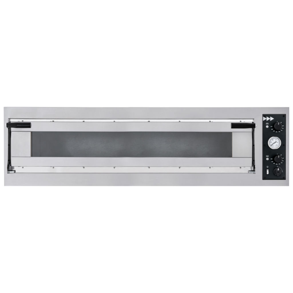 HORNO PARA PIZZA Y PAN ELECTRICO TRAYS-GLASS6L 220V/60/3F 123x84 4 BANDEJAS 6 PIZZAS