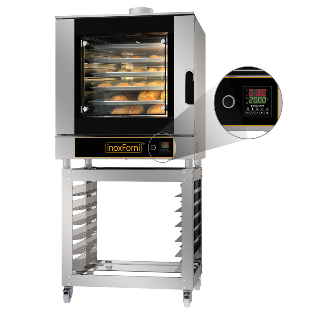 HORNO CONVECCION A GAS A6-A1/1-G-D-220+ 220V/60/2F 6 BANDEJAS 66X46