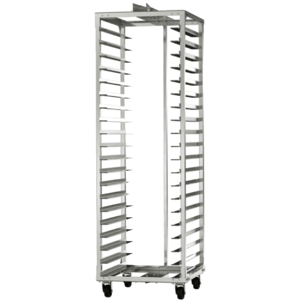 CARRO HORNO ROTATORIO INOX C-H20-A1/1-20/66x46 20 BANDEJAS 66x46