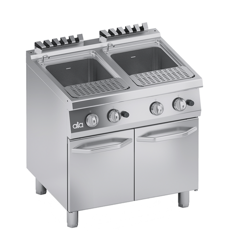 [PTCOC12604550001] COCEDOR DE PASTA DOBLE A GAS K7GCPP10+8*K26029 2 TANQUES 24+24LT