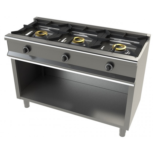 [PTCOC10303060001] ESTUFA A GAS CON BASE 6300 3 FOGONES