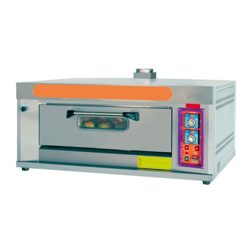 [PTPAN01003030001] HORNO PARA PIZZA Y PAN A GAS YXY30A 110V/60/1F 135X70 3 BANDEJAS 6 PIZZAS