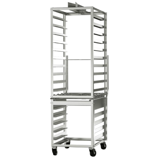 [PTACC00126] CARRO HORNO ROTATORIO INOX CON SOPORTE Y RACK C-P10-A1/1-10/66x46 10 BANDEJAS 66x46