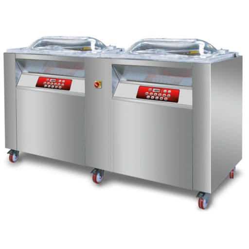 [PTEMP00016] EMPACADORA AL VACIO DE DOBLE CAMPANA HYPER-70D+70D 220V/60/3F 100M3 4 BARRAS 70CM